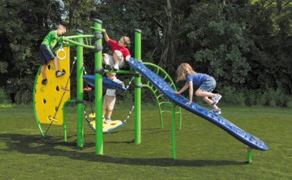 Why do playgrounds help develop children's self-control?