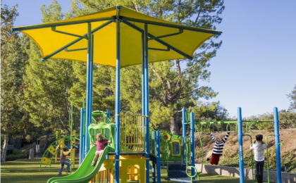 What are the main fears of parents when taking their children to a playground?