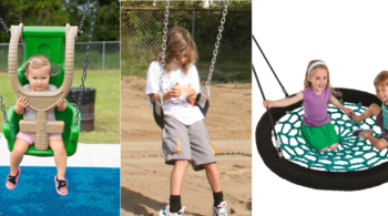 Why are swings important in playgrounds?