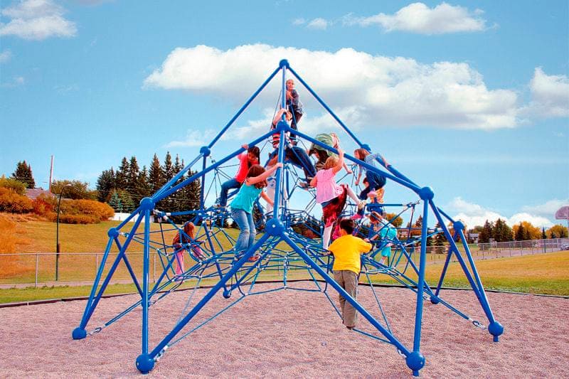 Main equipment and materials used in playgrounds