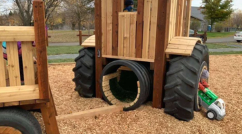 Natural Wood playground: Importance of using local 100% native wood materials