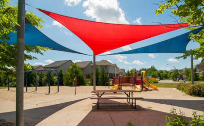 Sail Shades in Sun and Rain Protection in Playgrounds: Beyond Aesthetics