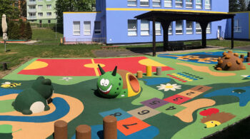 Rubber playground surfacing: Safety and fun for children