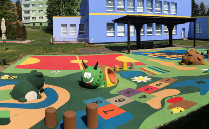 Rubber playground surfacing: Safety and fun for children
