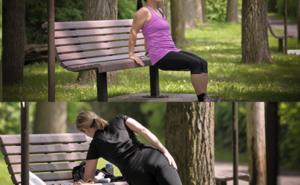 Is it possible to do a whole-body workout using a park bench?