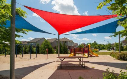 Shades can lower surface temperatures by up to 10 degrees Celsius